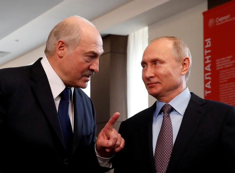Tổng thống Belarus Alexander Lukashenko và Tổng thống Nga Vladimir Putin. Ảnh: Reuters Tổng thống Belarus Alexander Lukashenko và Tổng thống Nga Vladimir Putin. Ảnh: Reuters