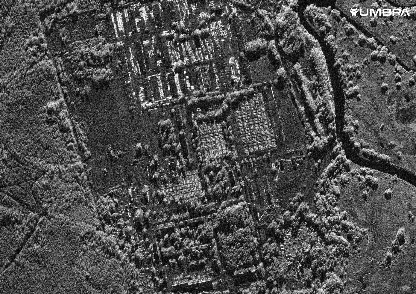 Hình ảnh vệ tinh của Umbra. Ảnh: CNN