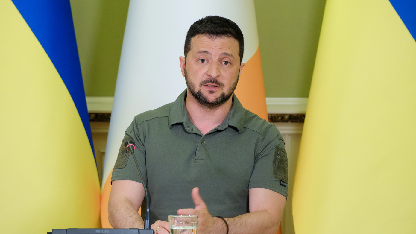 Tổng thống Ukraine Volodymyr Zelensky. Ảnh: Global Images