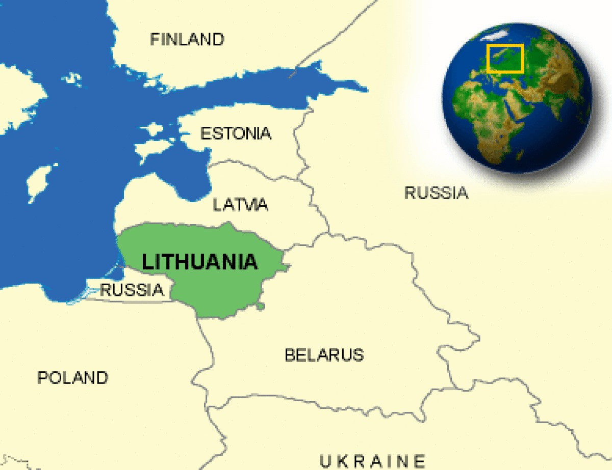 Litva nằm giữa Belarus, Latvia và Kaliningrad (Nga). Đồ họa: Countryreports Litva nằm giữa Belarus, Latvia và Kaliningrad (Nga). Đồ họa: Countryreports
