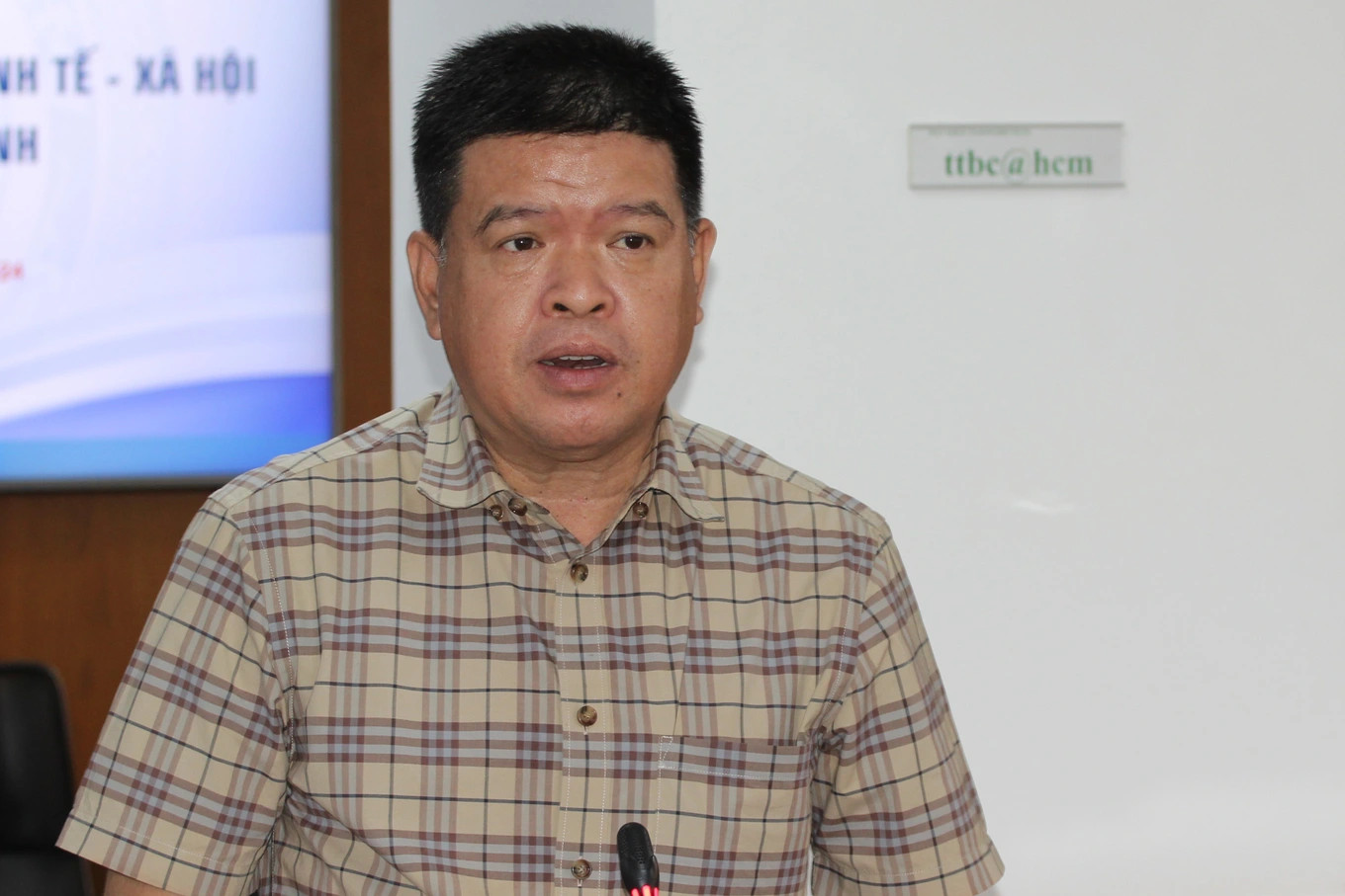 Ông Bùi Hòa An, Phó Giám đốc Sở Giao thông Vận tải TPHCM (Ảnh: Hoàng Quy).