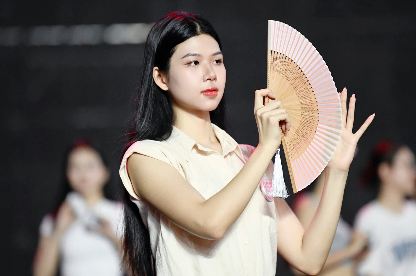 Họ thể hiện các động tác nhuần nhuyễn trên sân khấu.