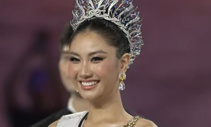 Hoa hậu Hoàn vũ Việt Nam 2025 Nguyễn Hoàng Phương Linh và Á hậu Đỗ Cẩm Ly.