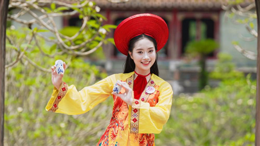 Dàn thí sinh háo hức cho chung kết Hoa hậu Việt Nam 2024 ở TP Huế.