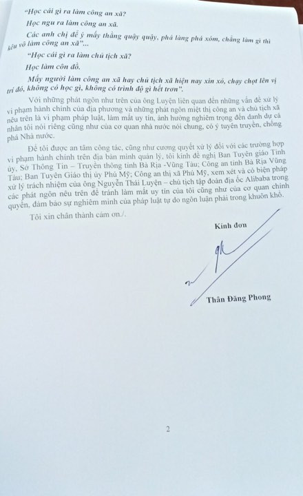 Chủ tịch xã kiến nghị xử lý CEO địa ốc Alibaba miệt thị cán bộ ảnh 2