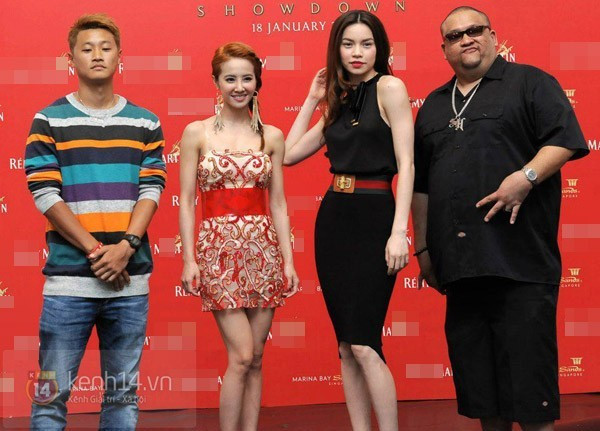 Với chiều cao 1m75, Hồ Ngọc Hà dễ dàng vượt qua diva Đài Loan Thái Y Lâm vốn chỉ cao 1m52 