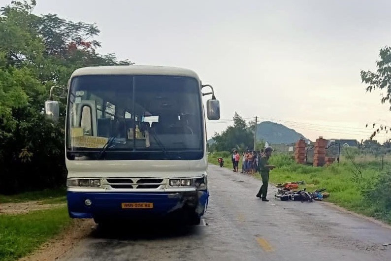 Hiện trường vụ tai nạn. Ảnh: CAND.