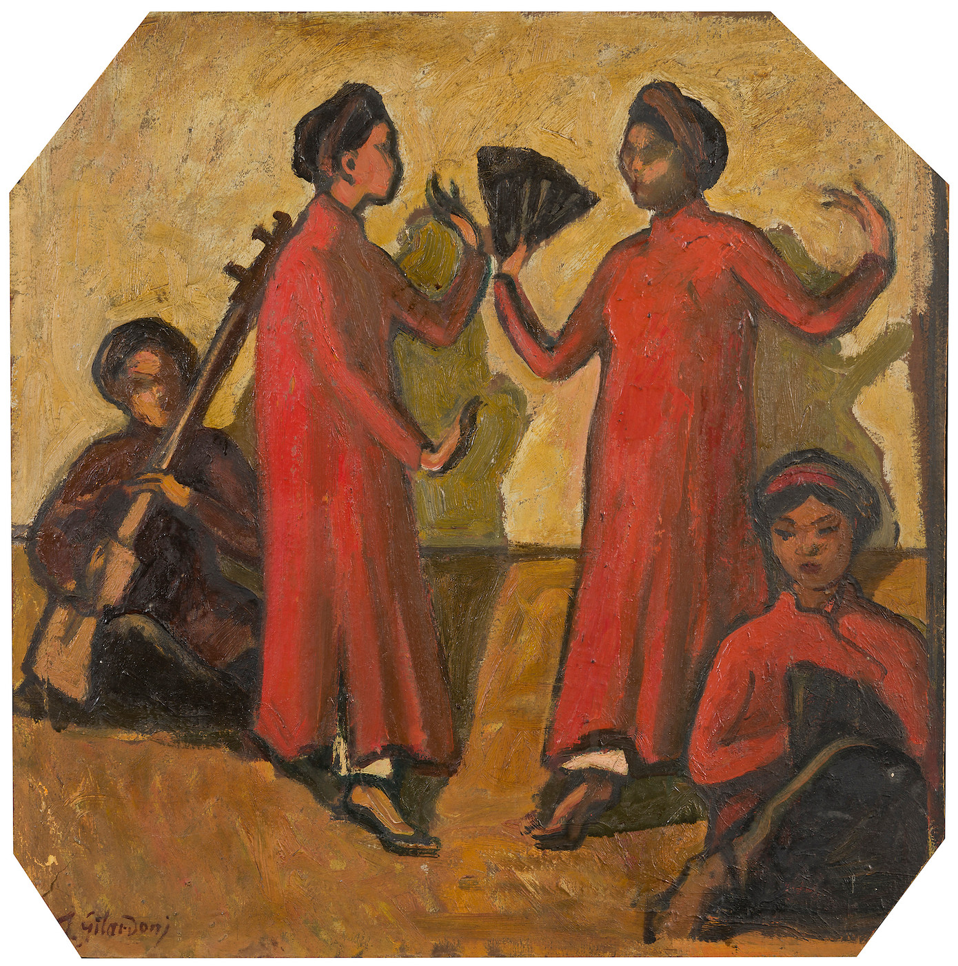 Các vũ nữ (Tranh của Joseph Gilardoni). Các vũ nữ (Tranh của Joseph Gilardoni).