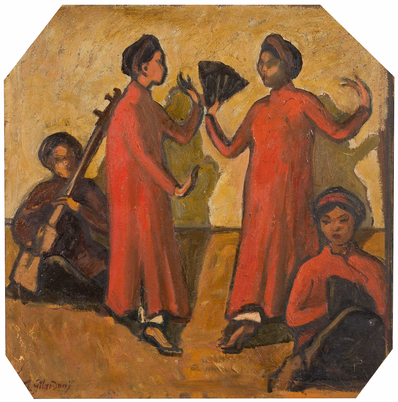 Các vũ nữ (Tranh của Joseph Gilardoni).
