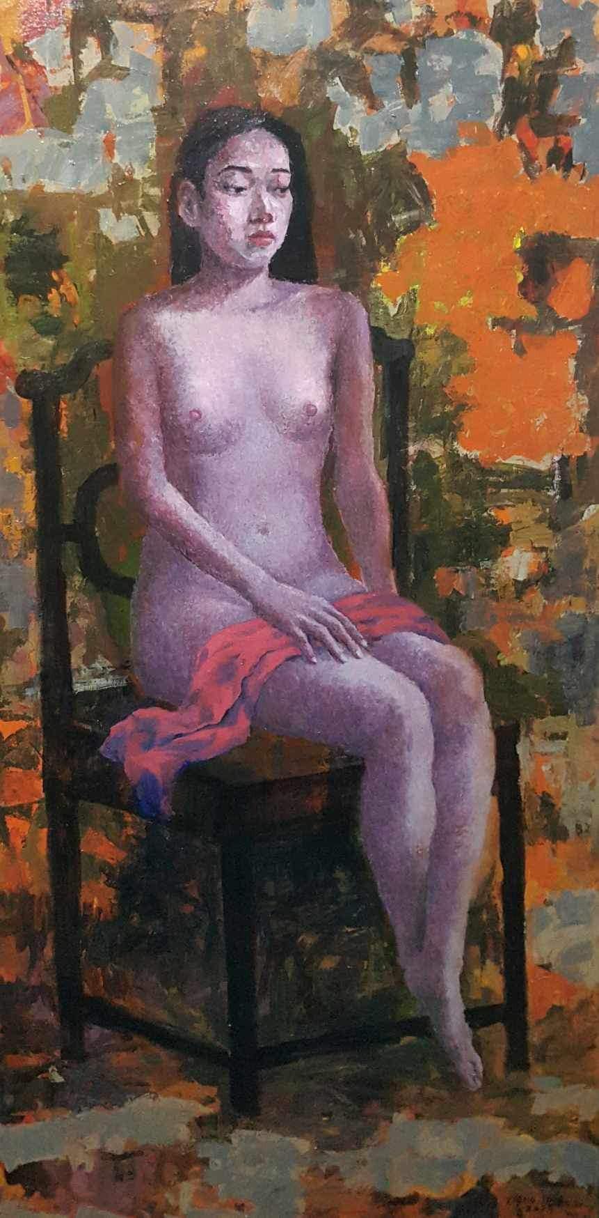 "Khăn hồng" - Dương Tuấn. "Khăn hồng" - Dương Tuấn.