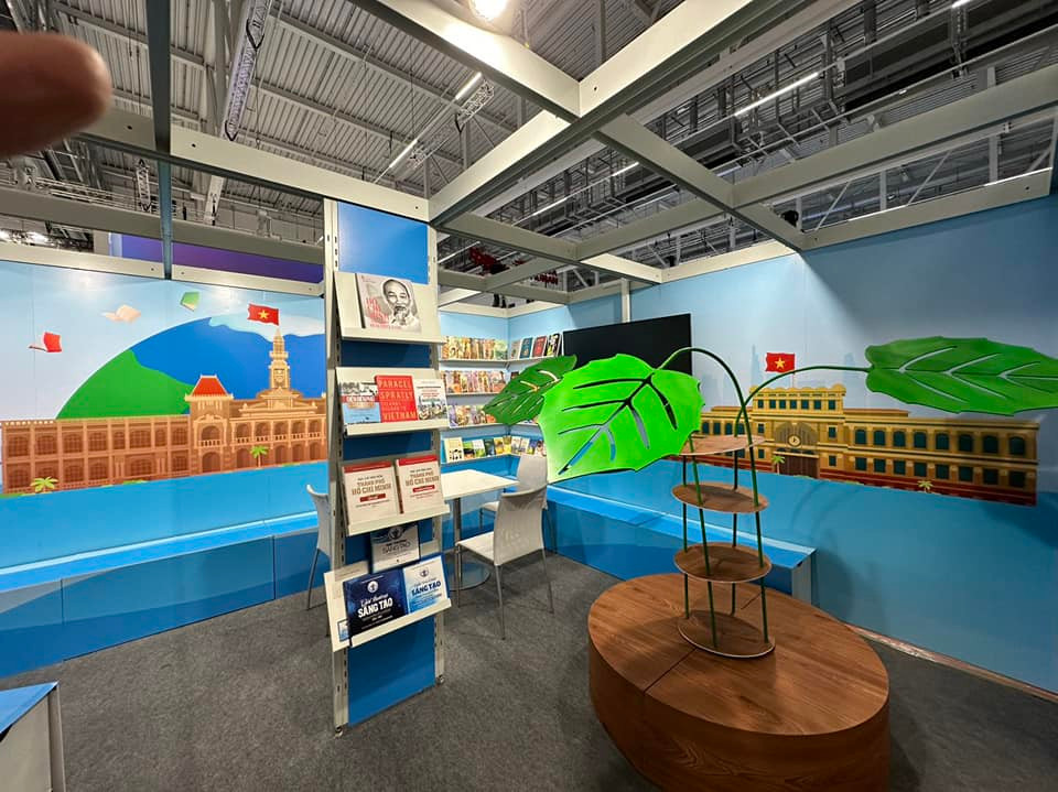 Một góc gian hàng sách TPHCM tại Hội sách Frankfurt.