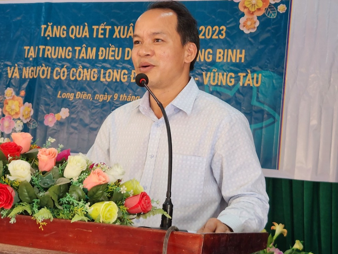 Ông Tống Đức Bình, Giám đốc Trung tâm điều dưỡng thương binh Long Hải