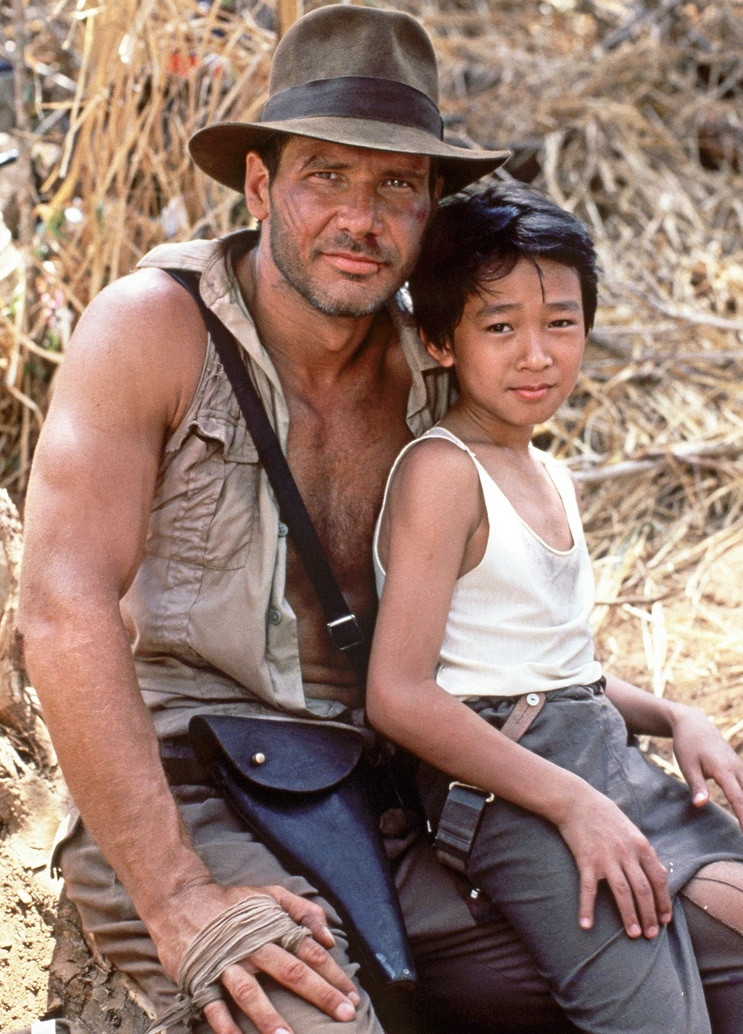 Quan Kế Huy và Harrison Ford trong phim Indiana Jones and Temple of Doom. Quan Kế Huy và Harrison Ford trong phim Indiana Jones and Temple of Doom.