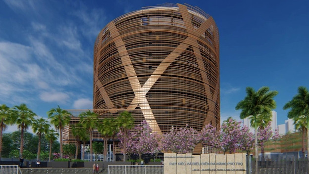 Mô hình công trình Rạp xiếc và Biểu diễn đa năng Phú Thọ (Ảnh BTC)