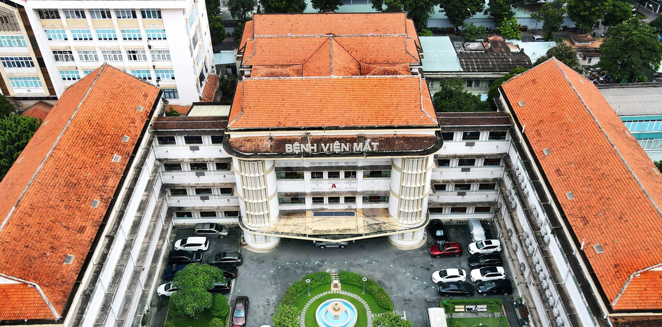 Bệnh viện Mắt TPHCM nhìn từ trên cao