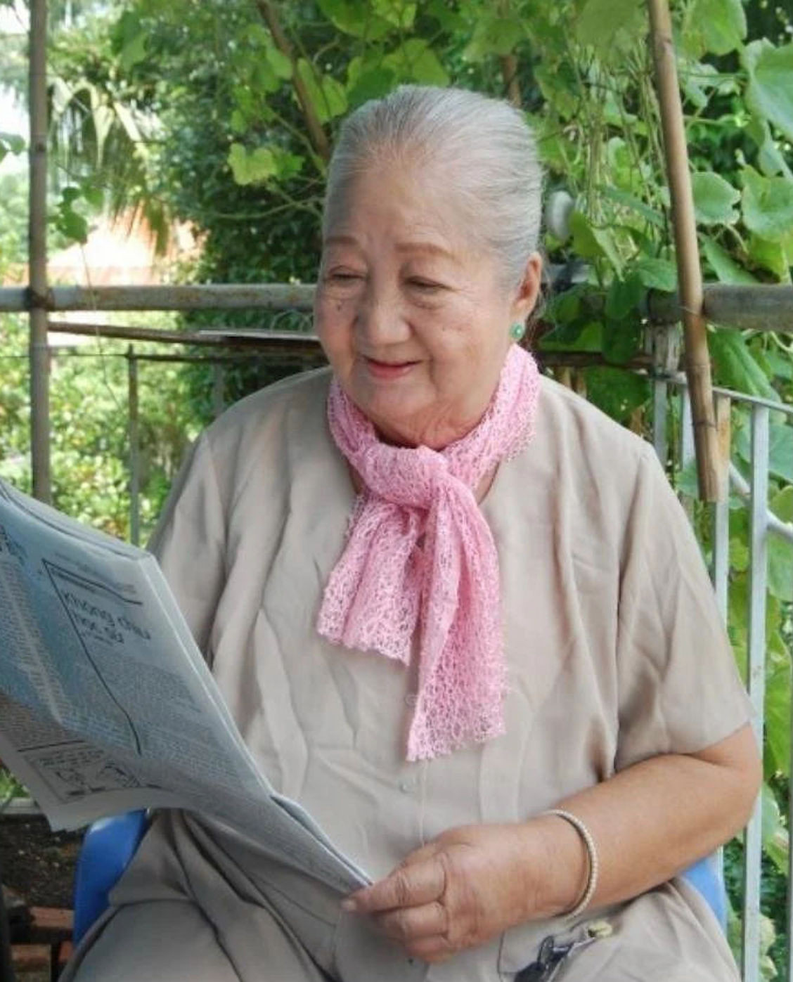 Nữ nghệ sĩ Thiên Kim.