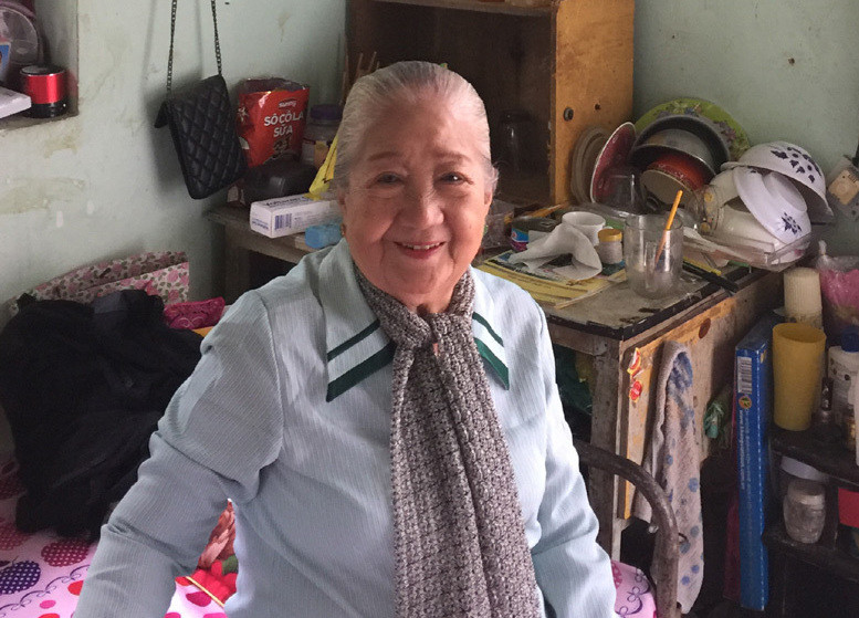 NS Thiên Kim tại Viện Dưỡng lão Nghệ sĩ TPHCM.