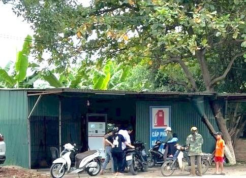 Trạm xăng hoạt động 'chui' của Công ty Tiến Đạt.