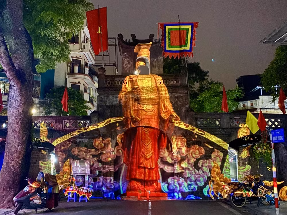Trình chiếu 3D Mapping tại Ô Quan Chưởng tối 24/11