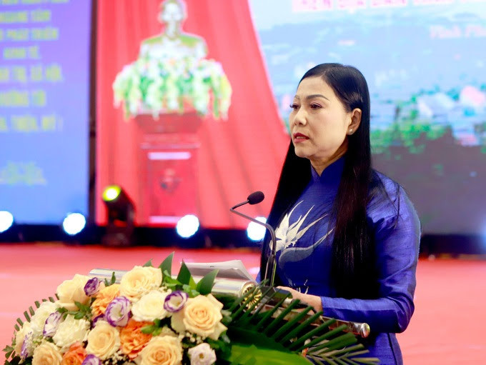 Bí thư Tỉnh ủy Vĩnh Phúc Hoàng Thị Thúy Lan Ảnh: Hà Hồng.