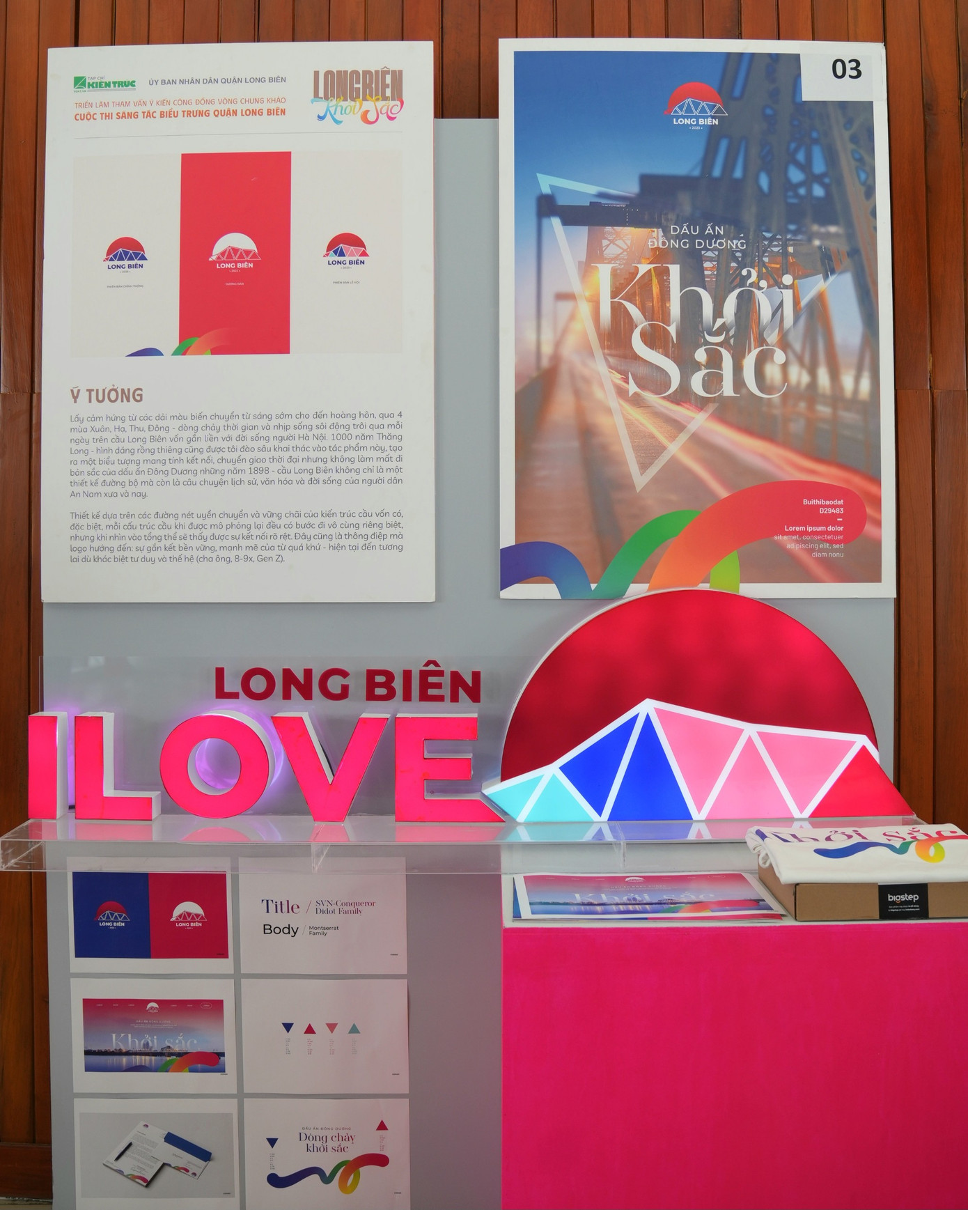 Bộ logo Long Biên khởi sắc - Ảnh: Hoàng Mạnh Thắng Bộ logo Long Biên khởi sắc - Ảnh: Hoàng Mạnh Thắng