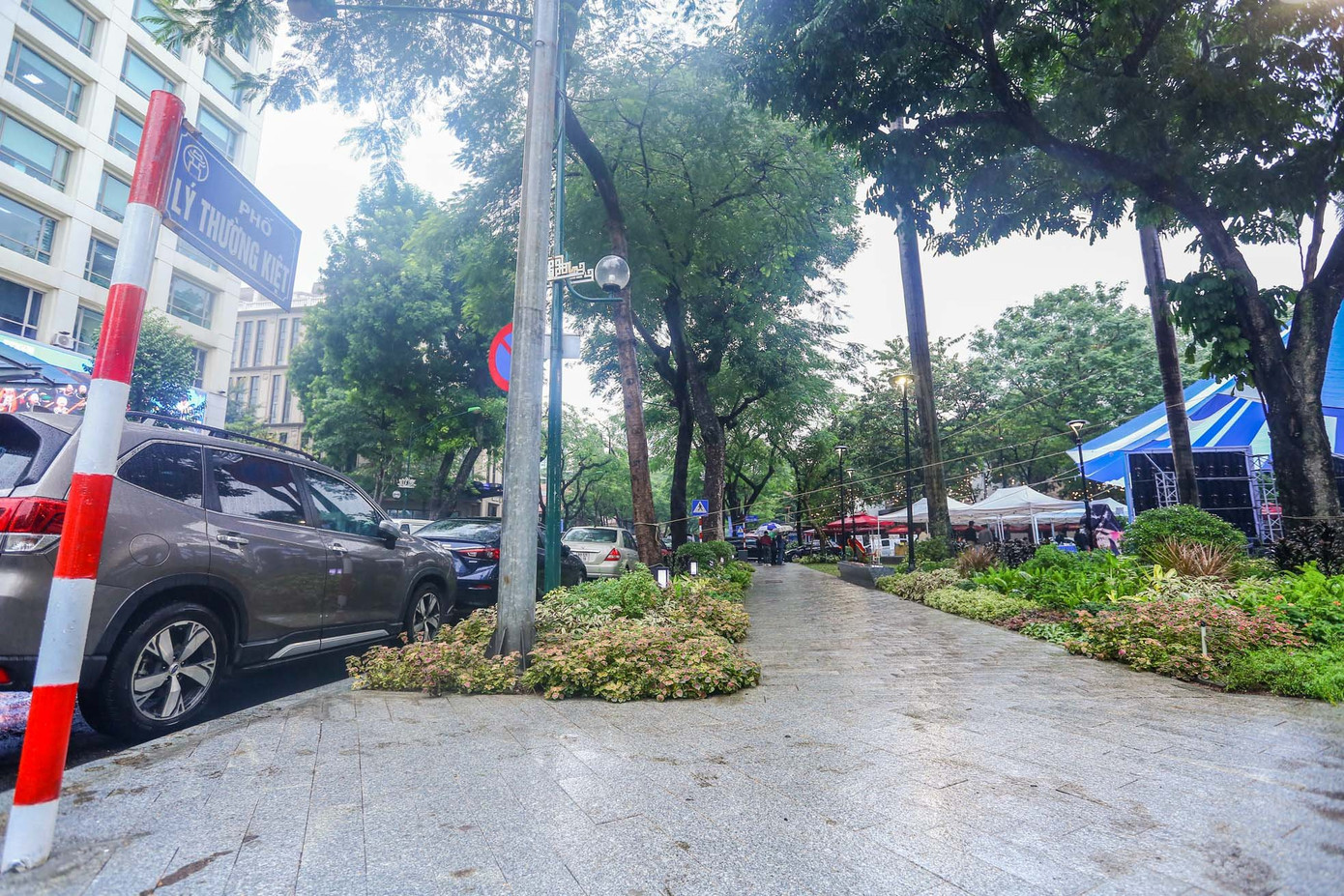 Một góc vườn hoa Tao Đàn sau cải tạo