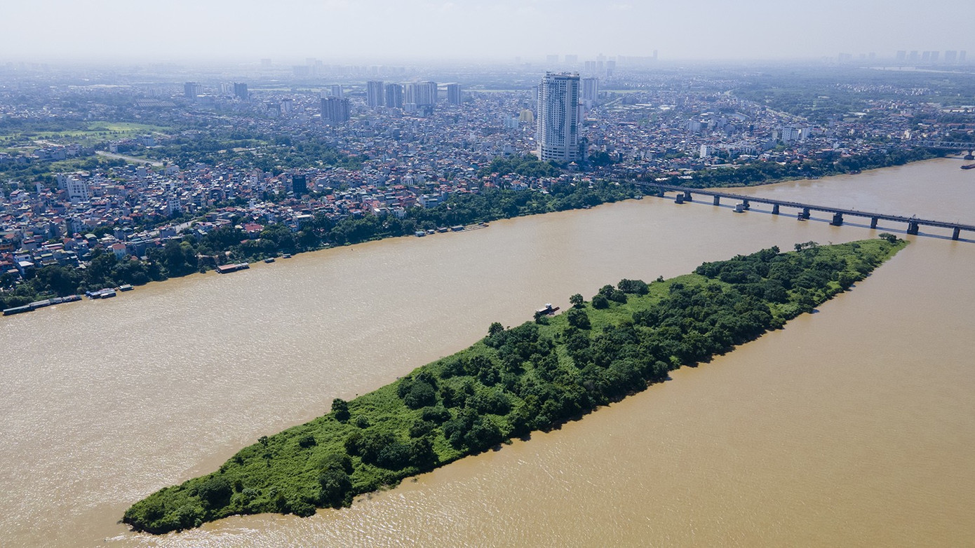 Khu vực bãi giữa sông Hồng