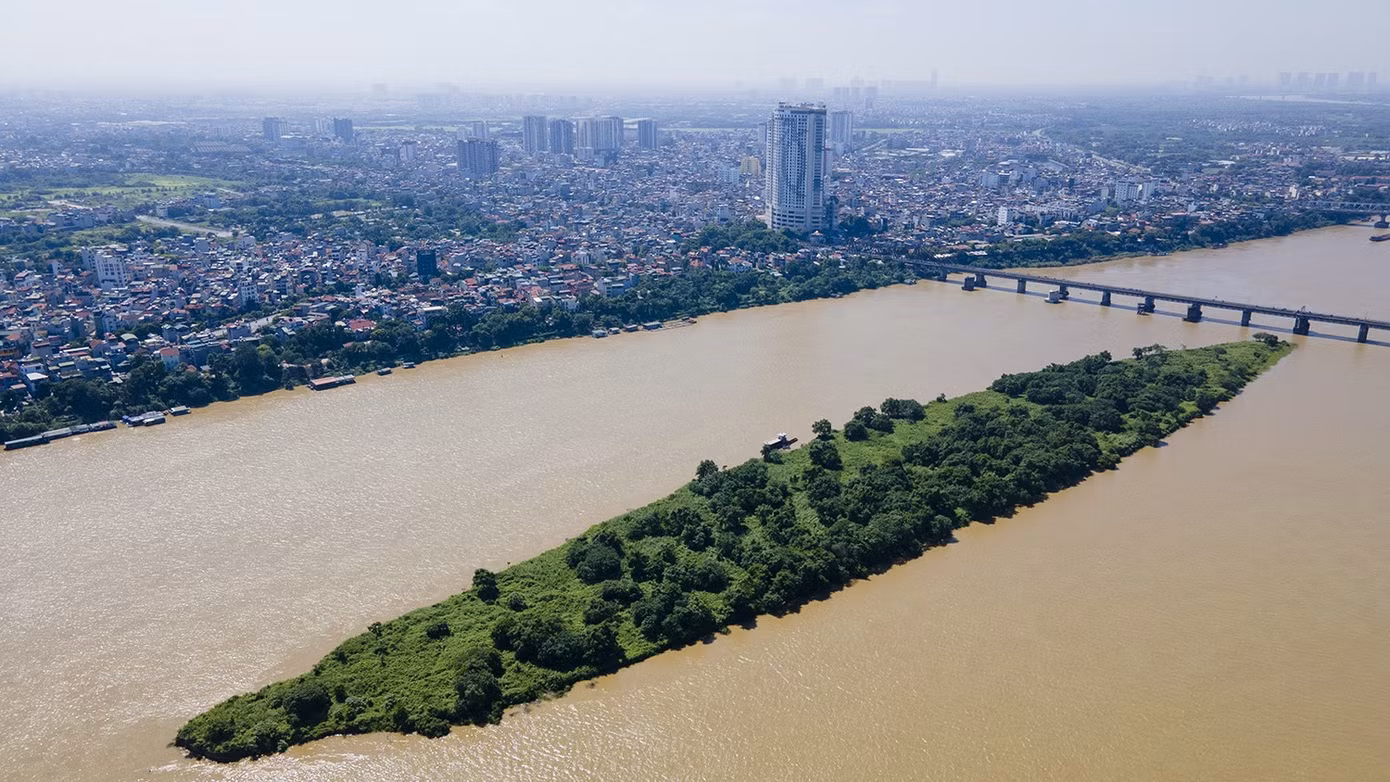 Khu vực bãi giữa sông Hồng