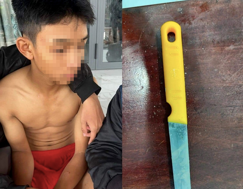 Nguyễn Văn Tiến và hung khí dùng để uy hiếp chủ tiệm tạp hoá Nguyễn Văn Tiến và hung khí dùng để uy hiếp chủ tiệm tạp hoá