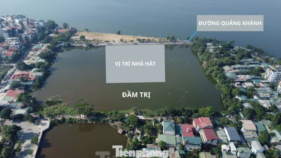 Dự án Nhà hát Ngọc trai và Công viên văn hóa nghệ thuật chuyên đề đặt tại mặt hồ Đầm trị, ngay sát mặt hồ Tây.