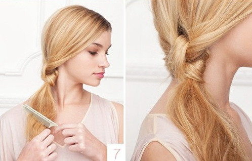 Tự làm kiểu tóc thắt nút dự tiệc ảnh 4