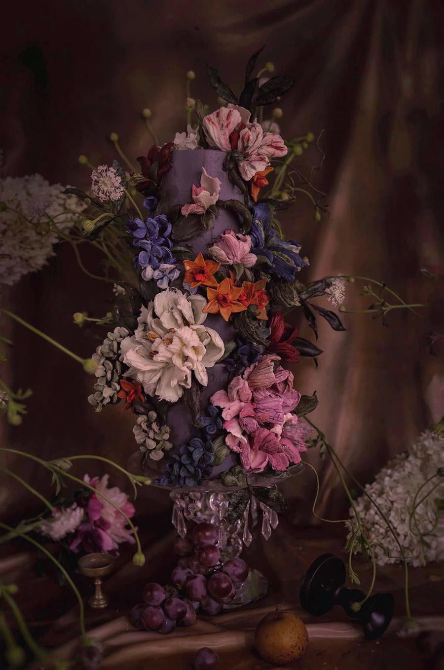 Nhìn xa như một bức tranh, lại gần mới biết bánh kem.