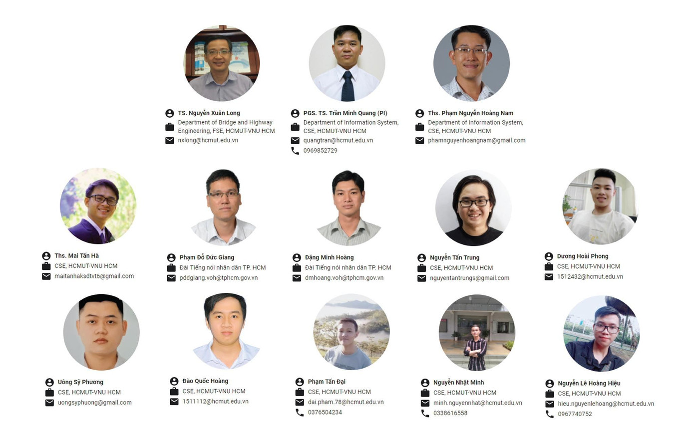 PGS. TS Trần Minh Quang và nhóm nghiên cứu phát triển UTraffic. PGS. TS Trần Minh Quang và nhóm nghiên cứu phát triển UTraffic.