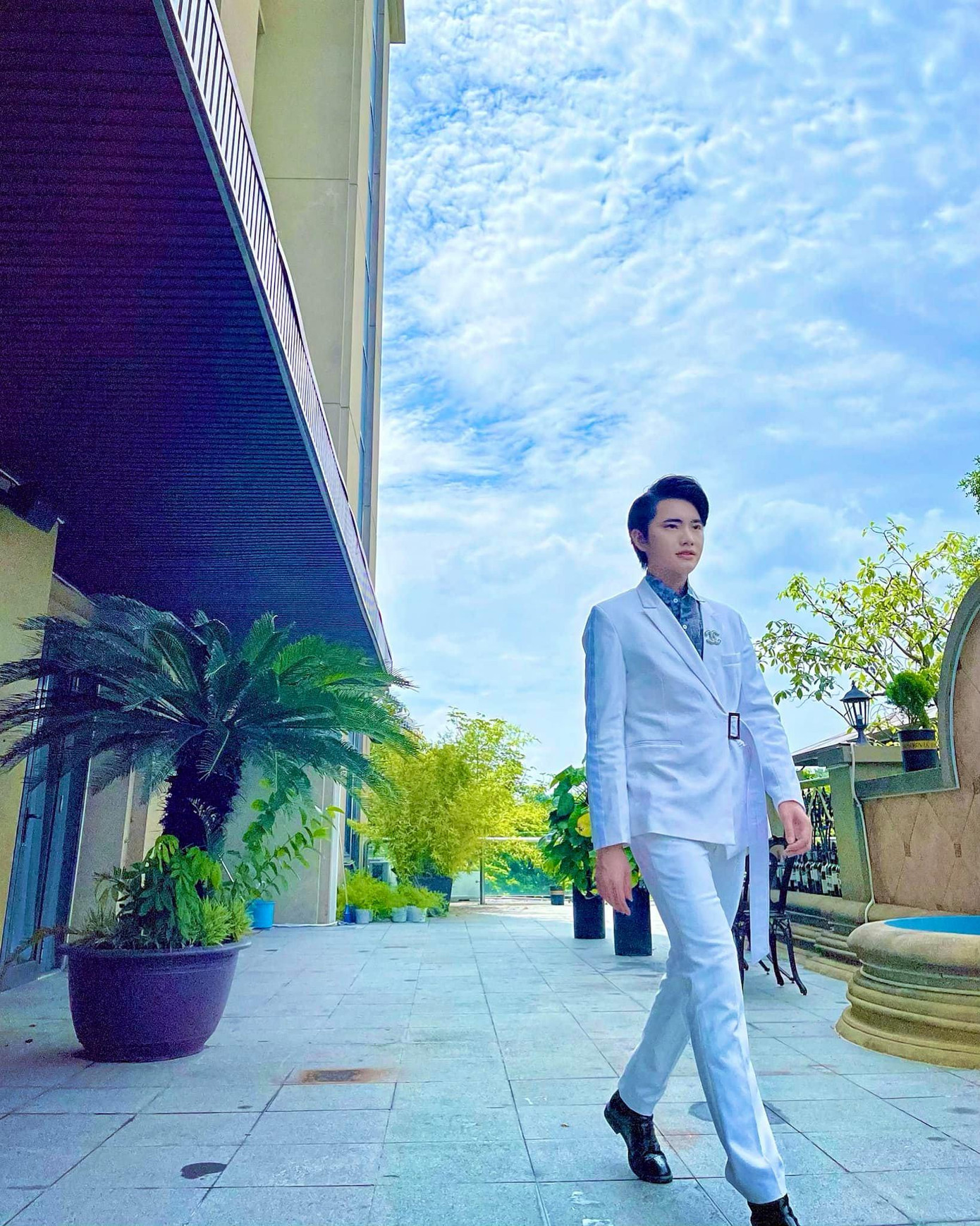 Chàng sinh viên rất chịu khó đầu tư cho hình ảnh.