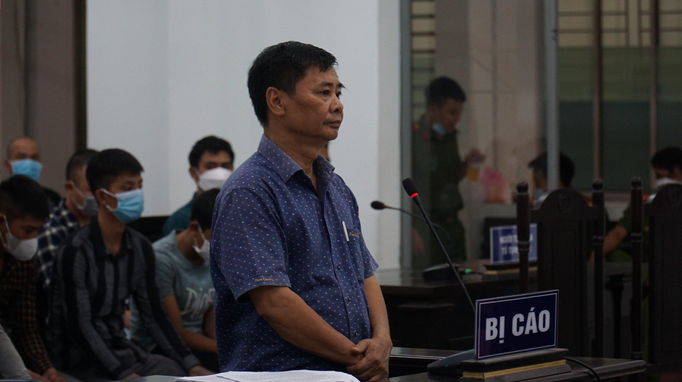 Bị cáo Trần Văn Hùng tại phiên toà phúc thẩm. Ảnh L.H Bị cáo Trần Văn Hùng tại phiên toà phúc thẩm. Ảnh L.H