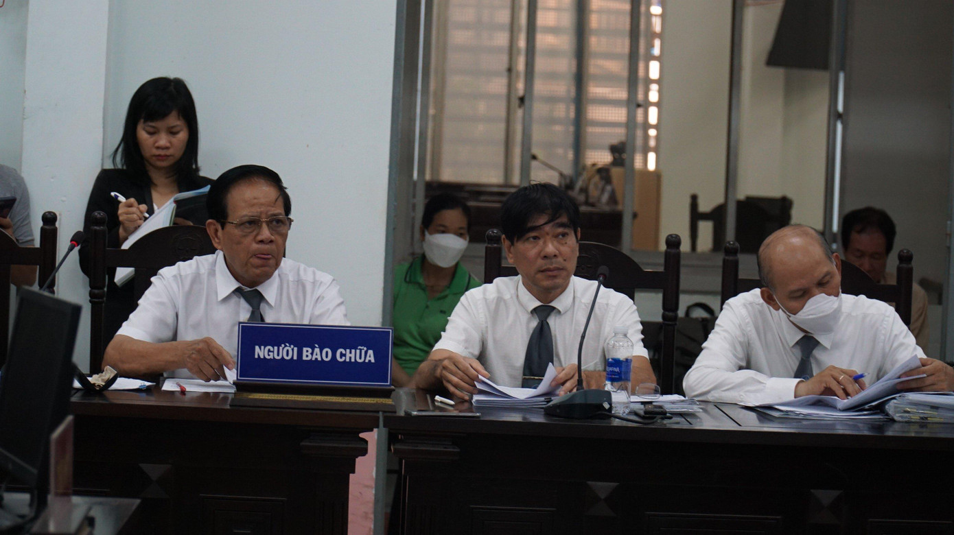 Luật sư bào chữa cho bị cáo Võ Tấn Thái tại toà phúc thẩm. Ảnh L.H Luật sư bào chữa cho bị cáo Võ Tấn Thái tại toà phúc thẩm. Ảnh L.H