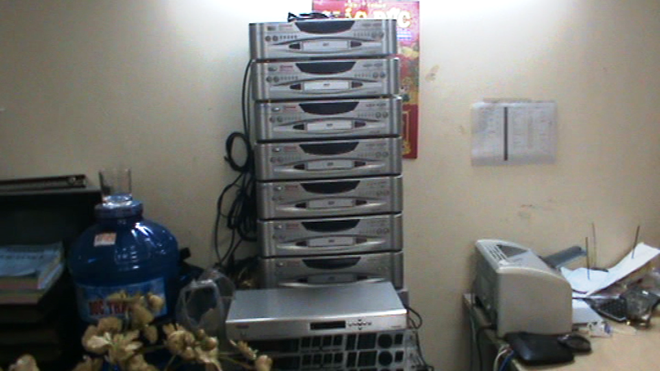 Thiết bị, máy móc thu được ở các nhà hàng karaoke không phép