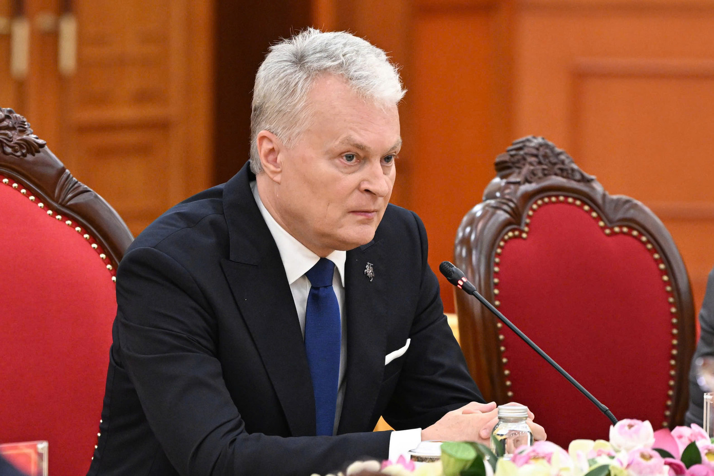 Tổng thống Litva Gitanas Nauseda. (Ảnh: Nhật Minh)