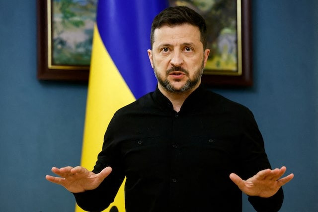 Tổng thống Ukraine Volodymyr Zelensky. (Ảnh: Reuters) Tổng thống Ukraine Volodymyr Zelensky. (Ảnh: Reuters)