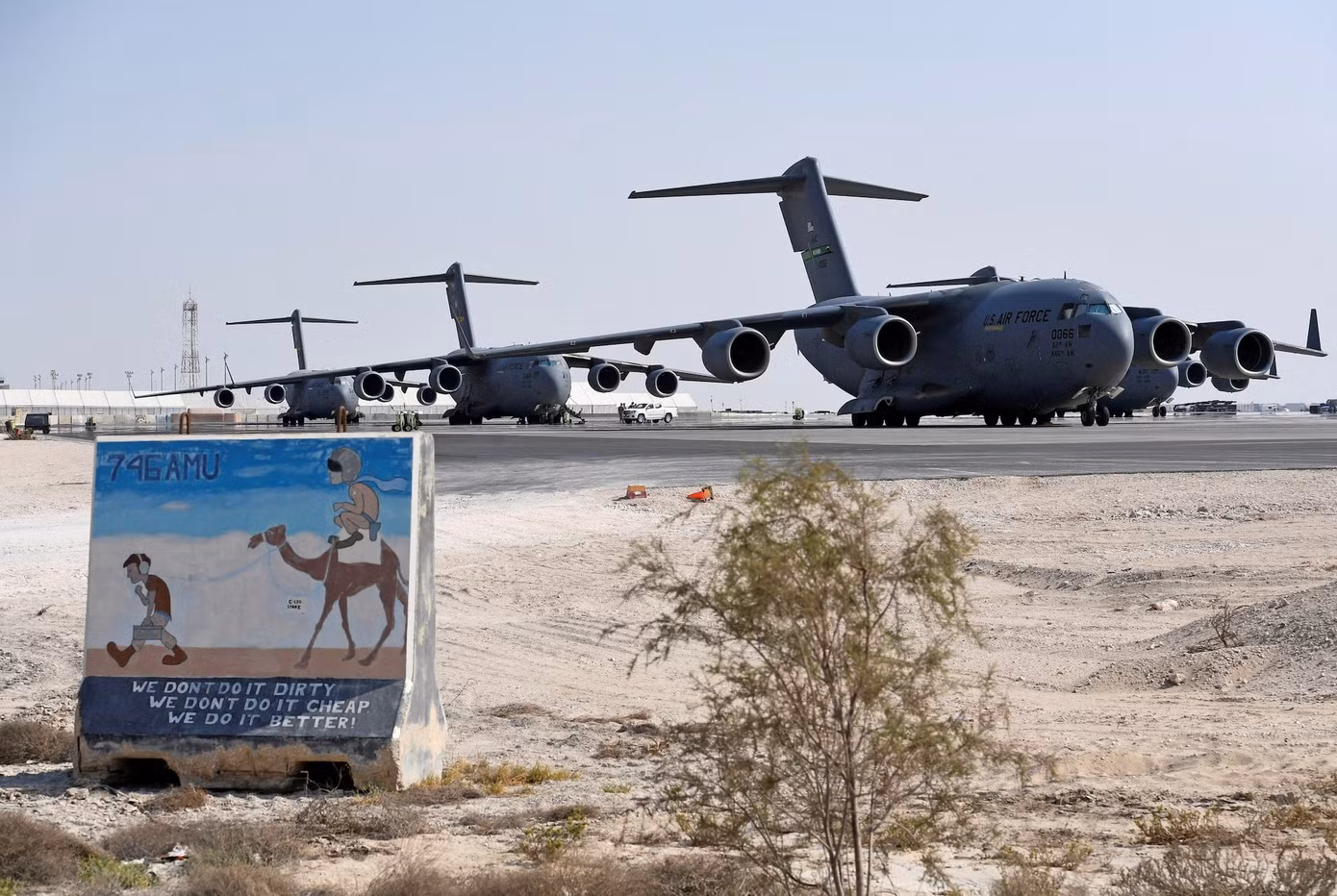 Căn cứ Không quân Al Udeid ở Doha (Qatar). (Ảnh: Reuters)
