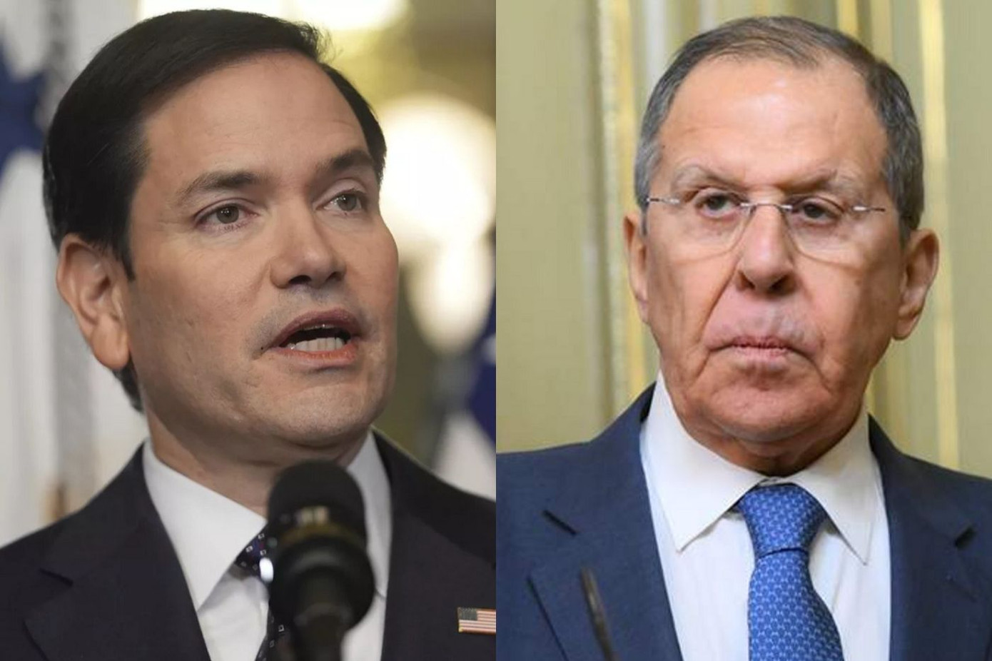 Ngoại trưởng Mỹ Marco Rubio và Ngoại trưởng Nga Sergey Lavrov. (Ảnh: Sputnik)