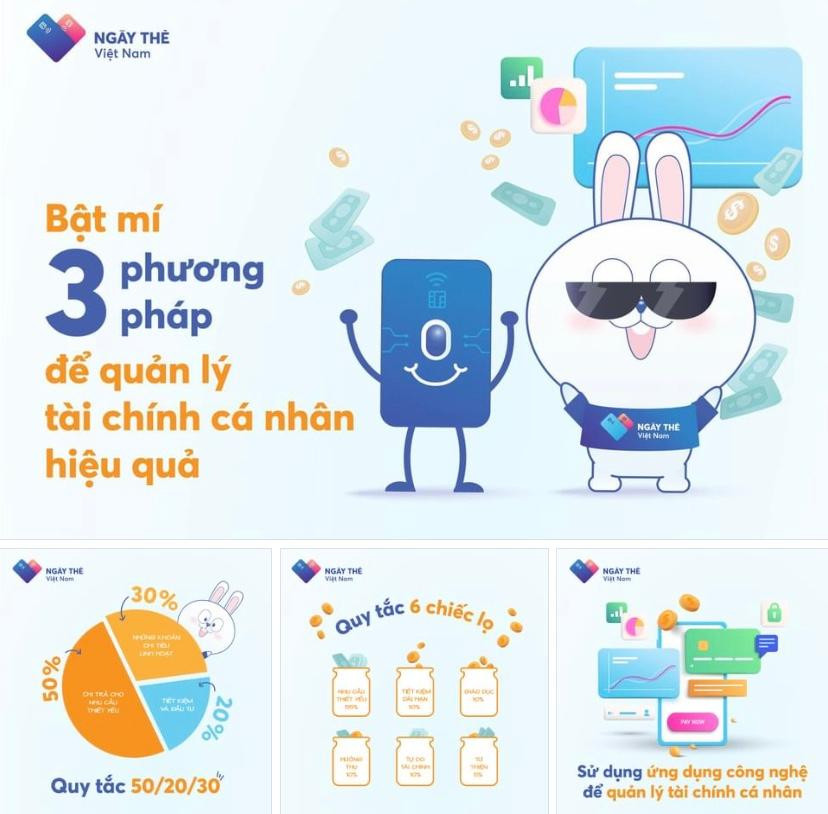 Phương pháp quản lý tài chính cá nhân được Thỏ và Thẻ truyền tải hấp dẫn với các bạn trẻ
