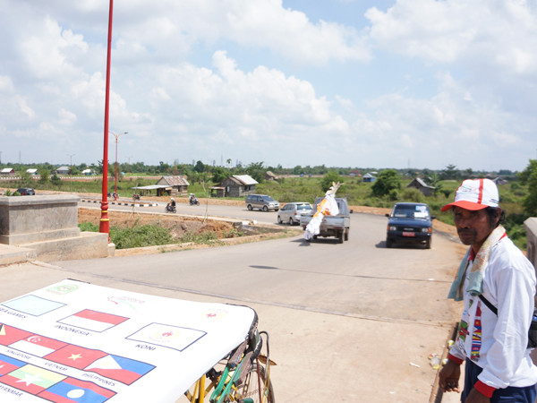 Những con đường đầy bụi ở Palembang