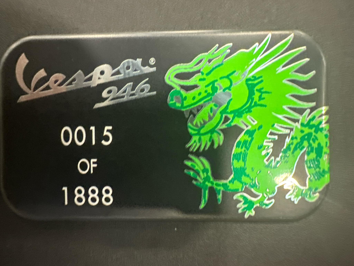 Xe mang số thứ tự 15 trong tổng số 1.888 chiếc.