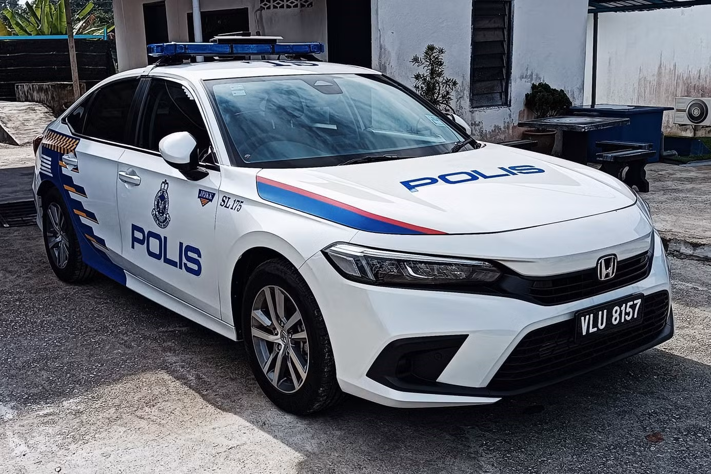 Honda Civic thuộc biên chế của cảnh sát Malaysia.