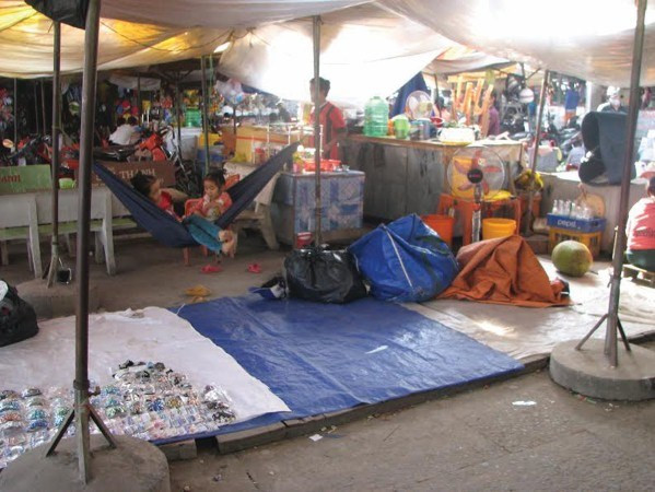 Nơi ông Sáu Cưng nằm ngủ hằng đêm