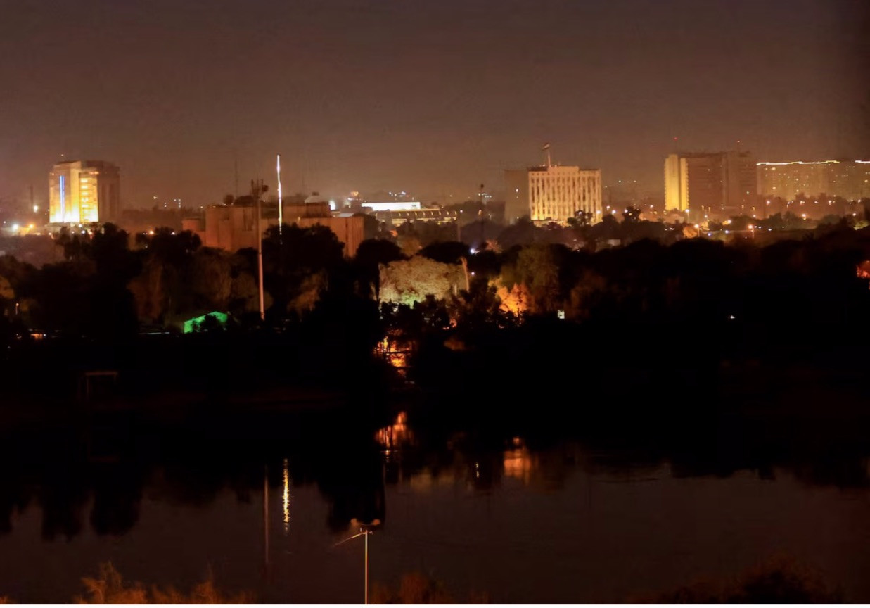 Vùng Xanh ở thủ đô Baghdad của Iraq, nơi tập trung các cơ quan đại diện ngoại giao nước ngoài. (Ảnh: Reuters) Vùng Xanh ở thủ đô Baghdad của Iraq, nơi tập trung các cơ quan đại diện ngoại giao nước ngoài. (Ảnh: Reuters)