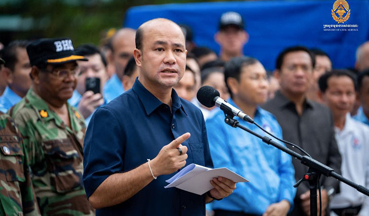 Phó Thủ tướng kiêm Chủ tịch Hội liên hiệp thanh niên Campuchia Hun Many. (Ảnh: Khmer Times)