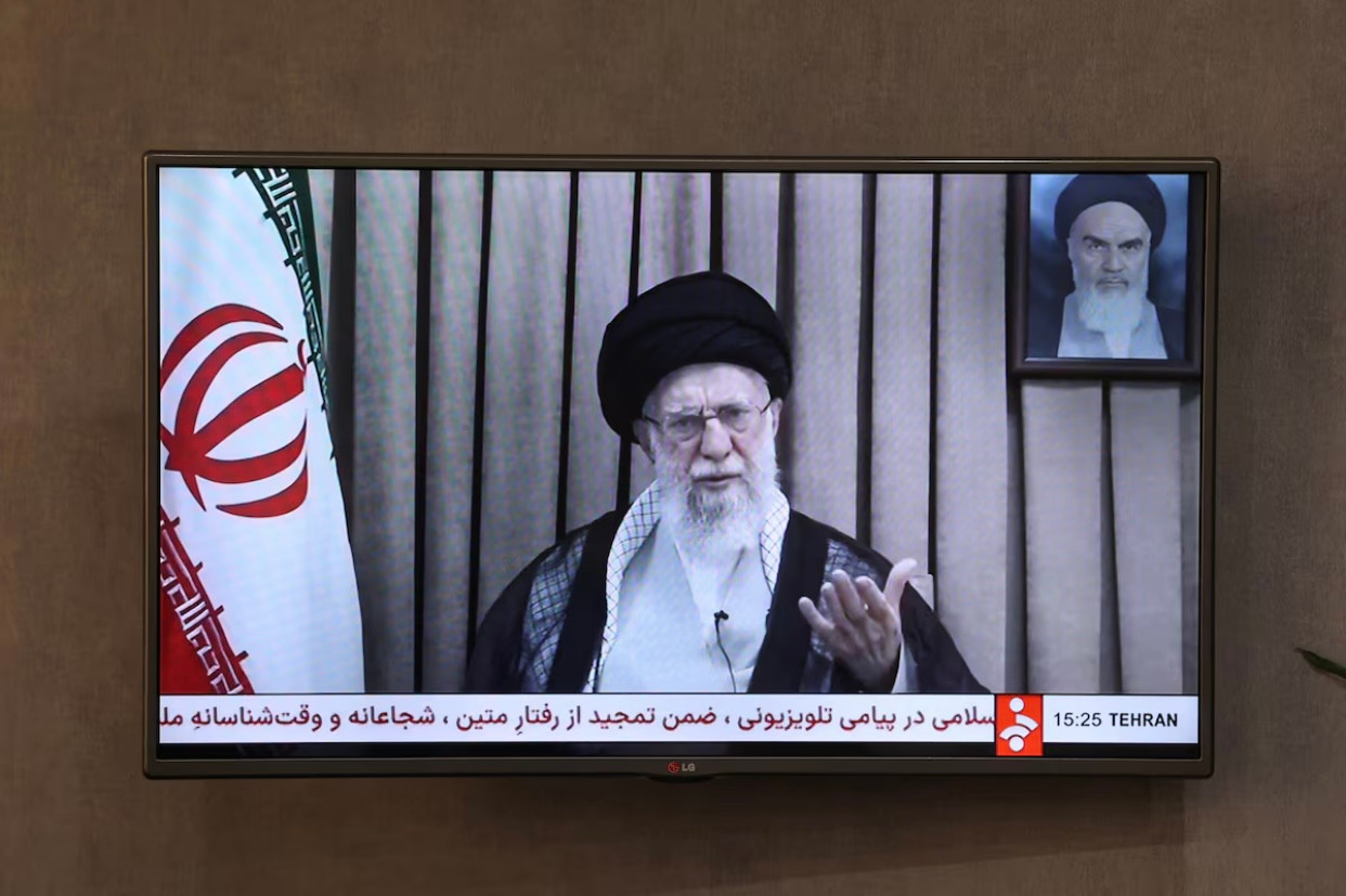 Đại giáo chủ Ali Khamenei trong một dịp phát biểu trên truyền hình. (Ảnh: Reuters)