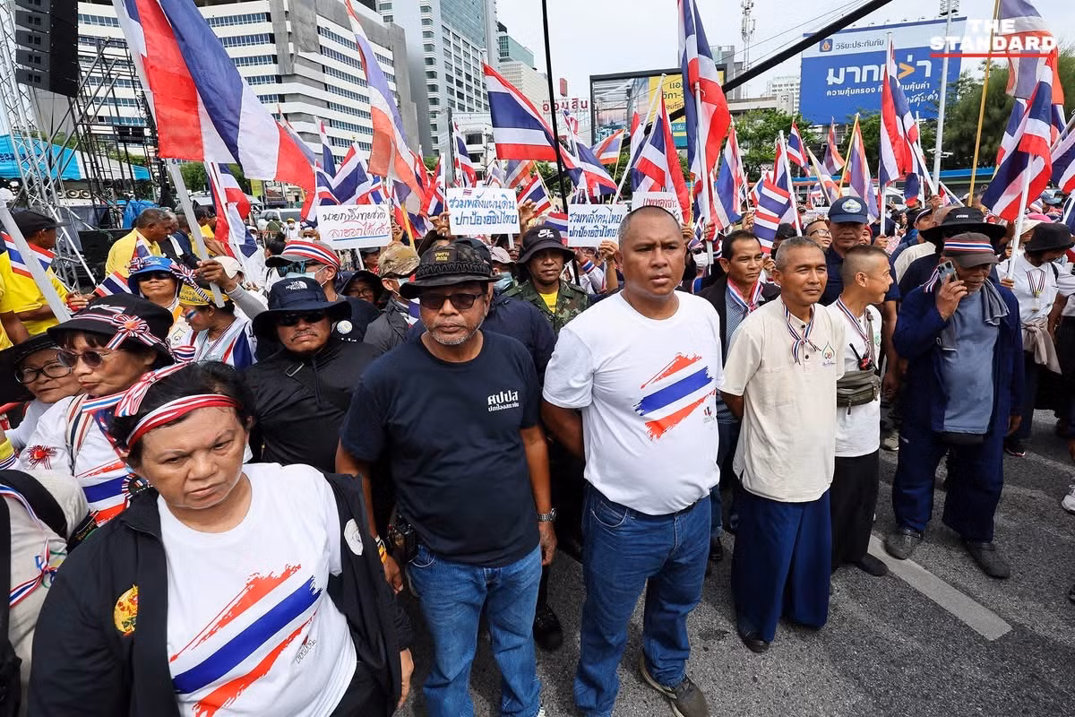 Đám đông biểu tình ở Bangkok ngày 28/6. (Ảnh: The Standard)